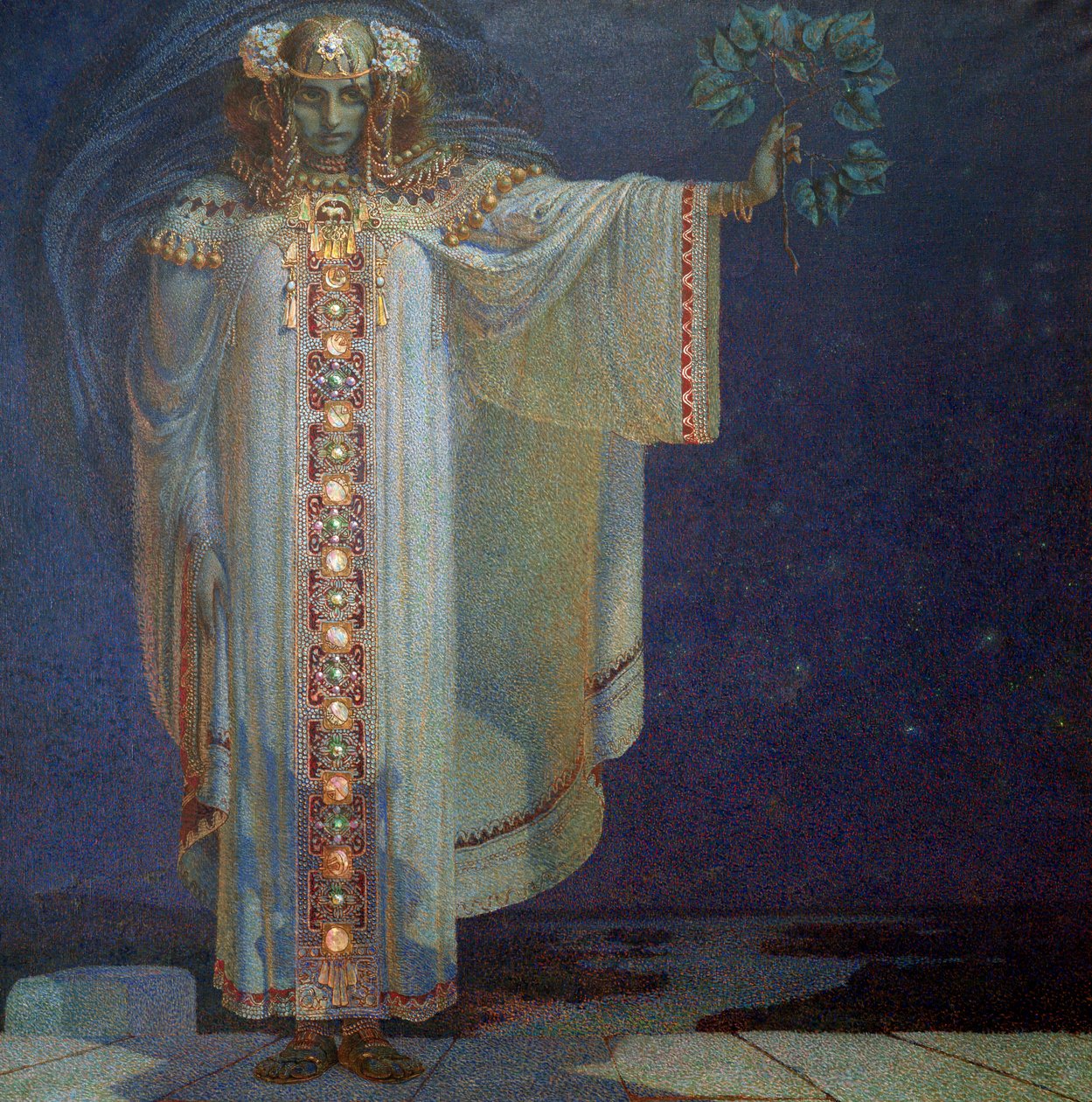 Profetinden Libuse, 1893 af Vítězslav Karel Mašek