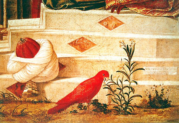 Detalje af St. George, der døber hedningen, 1501-07 af Vittore Carpaccio