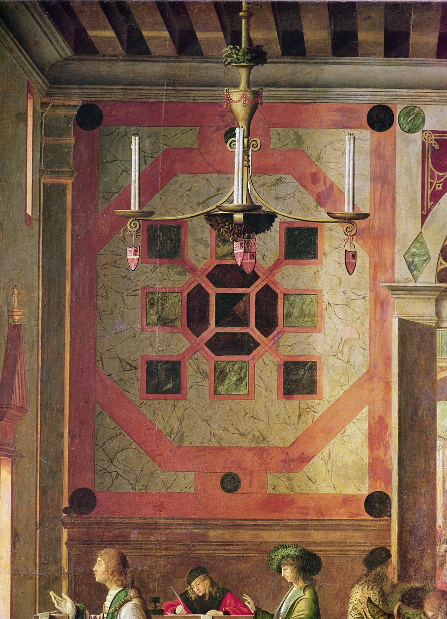 Detalje af de engelske ambassadørers afgang, fra St. Ursula-cyklussen, ca. 1498 (detalje af 119434) af Vittore Carpaccio