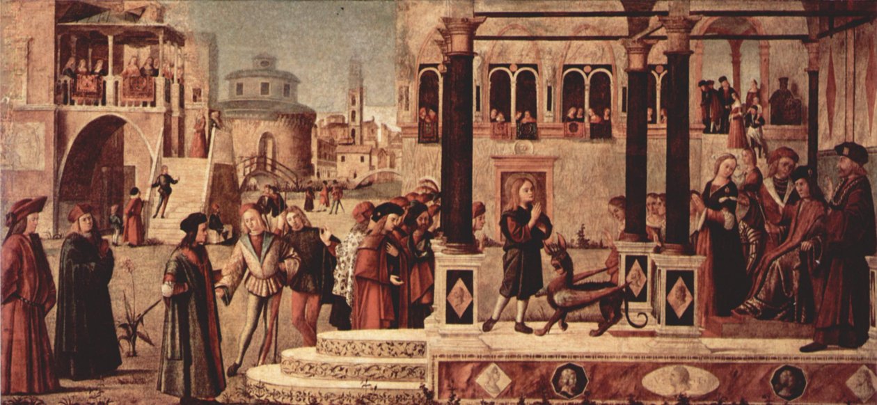 Gemäldezyklus der Kapelle der School of San Giorgio degli Schiavoni af Vittore Carpaccio