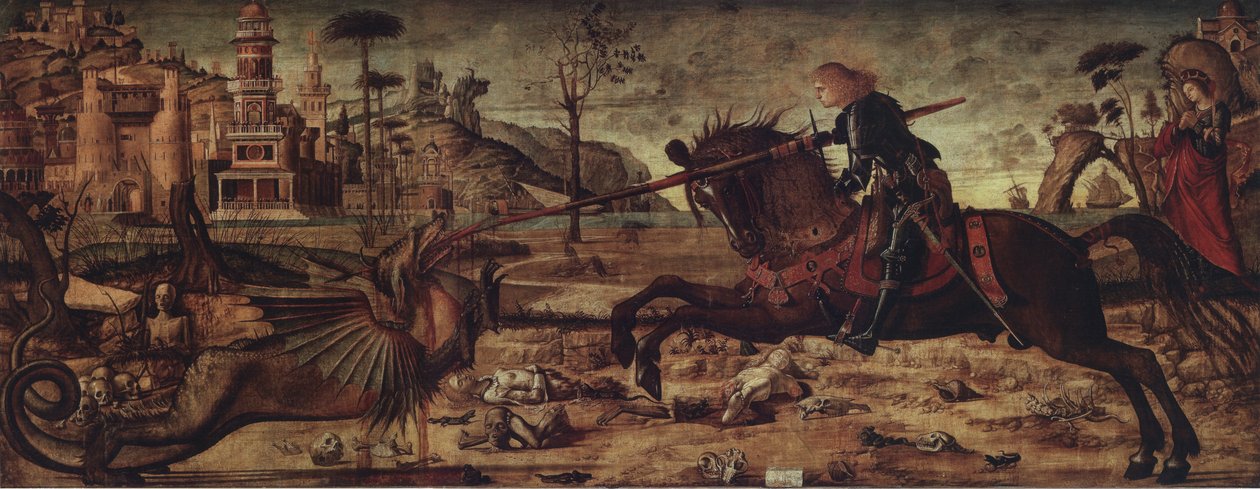 St. George kæmper mod dragen af Vittore Carpaccio