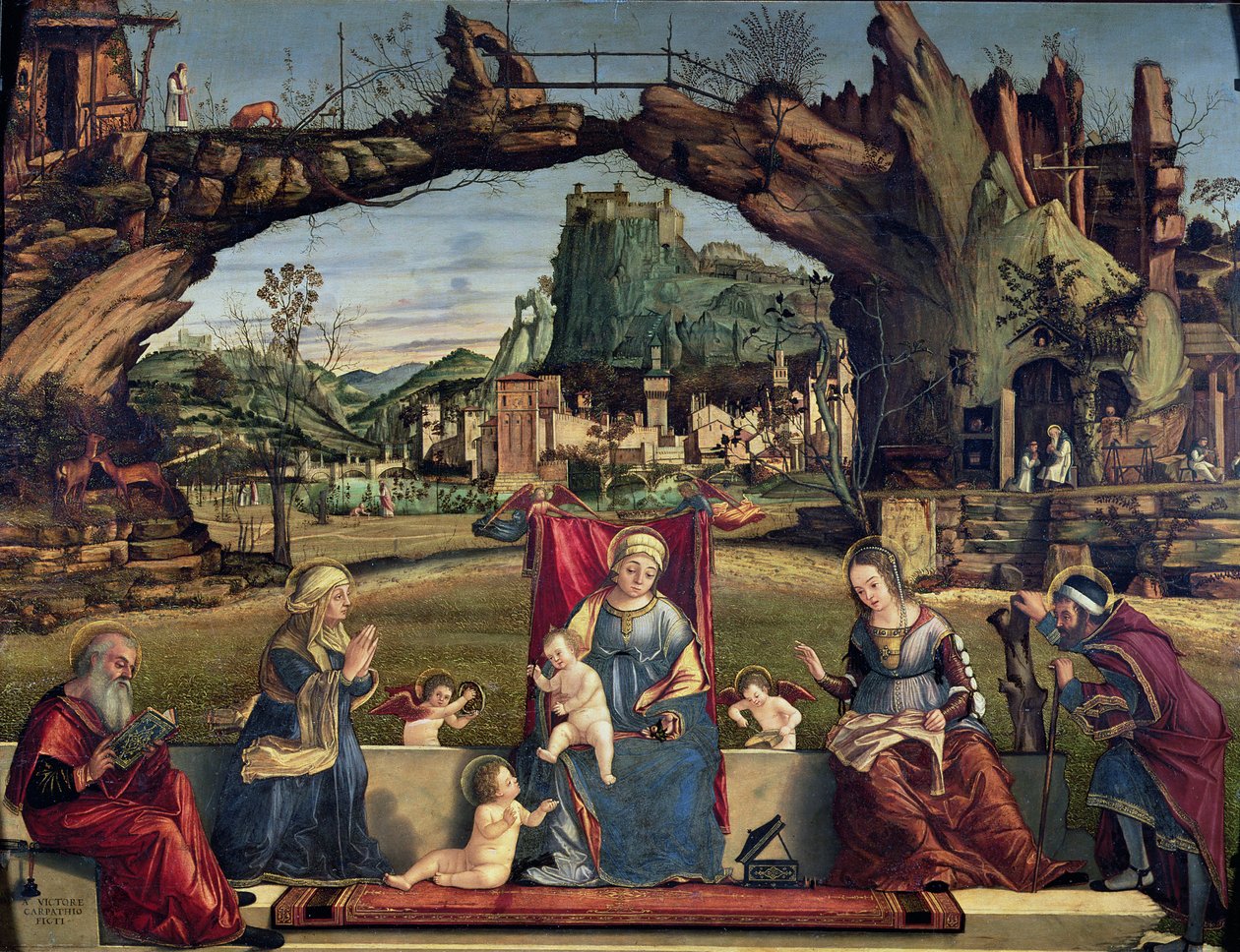 Hellig samtale, ca. 1500 (for detaljer se 84003) af Vittore Carpaccio