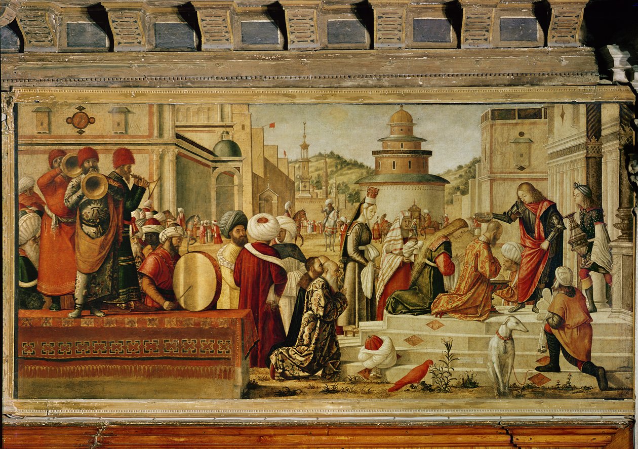 St. George, der døber hedningen, 1501-07 af Vittore Carpaccio