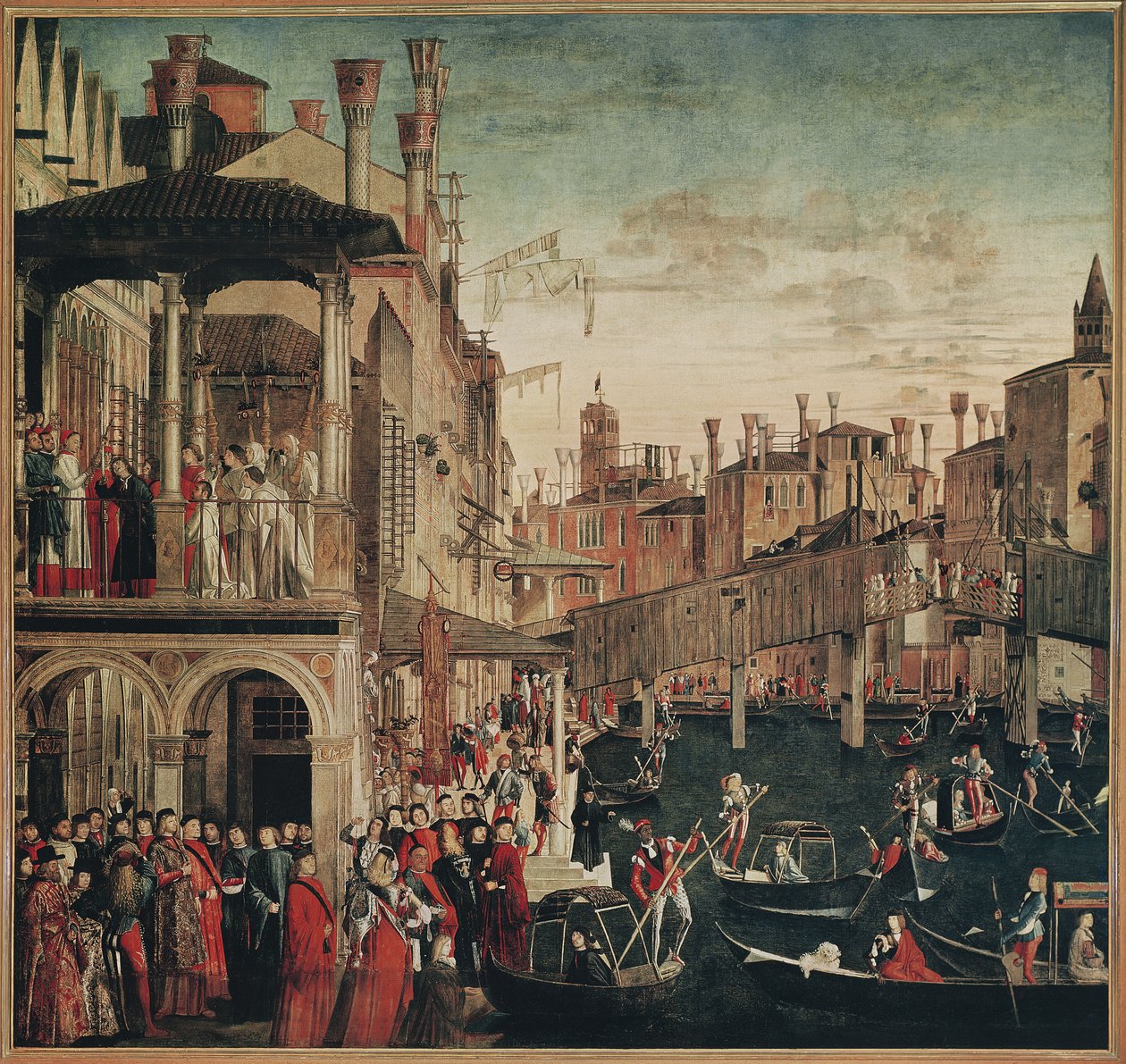 Miraklet med relikvie af det sande kors på Rialtobroen, 1494 (se også 119437) af Vittore Carpaccio