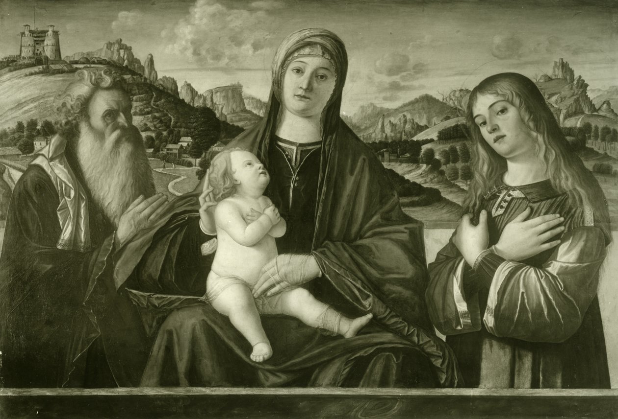 Carpaccio - Maria med barnet og to helgener, Ident. nr. 14 af Vittore Carpaccio