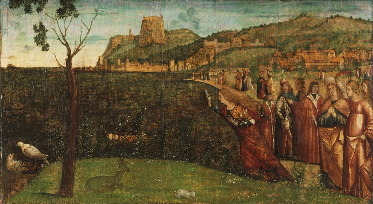 Carpaccio - Alcyones metamorfose, ca. 1502-1507 af Vittore Carpaccio