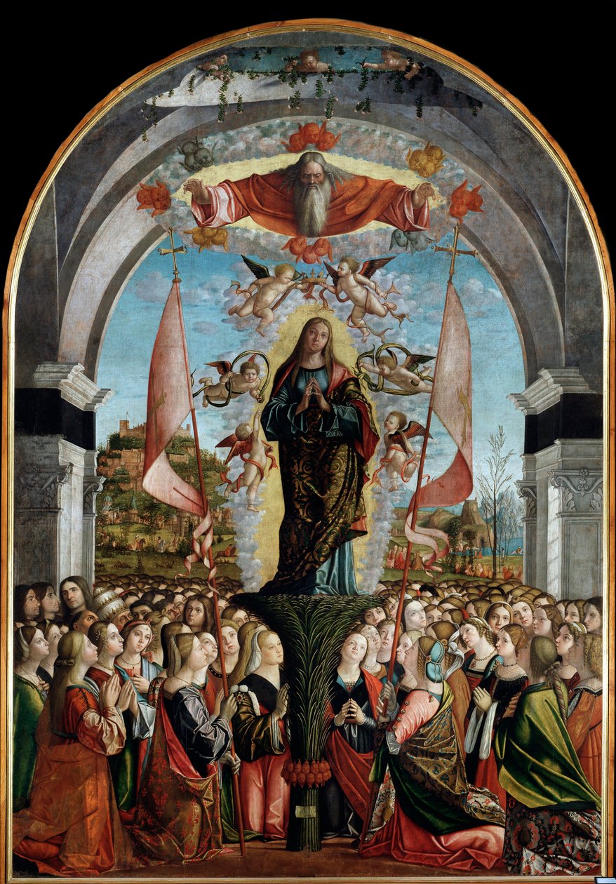 Cyklus af Saint Ursulas liv: The Apotheosis of Saint Ursula (sidste episode). (olie på panel af Vittore Carpaccio
