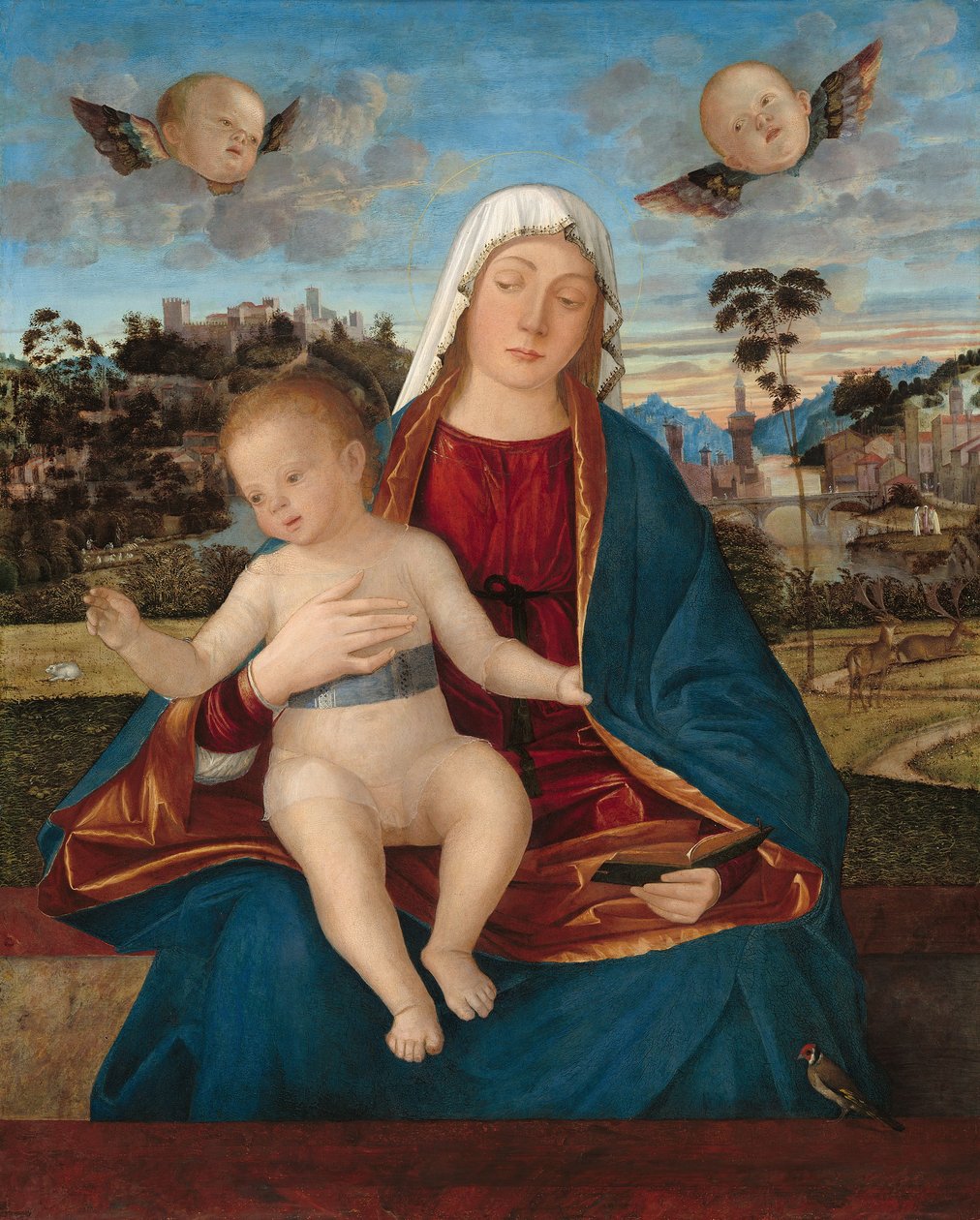 Madonna og barn, ca. 1505-10 (olie på poppelpanel) af Vittore Carpaccio