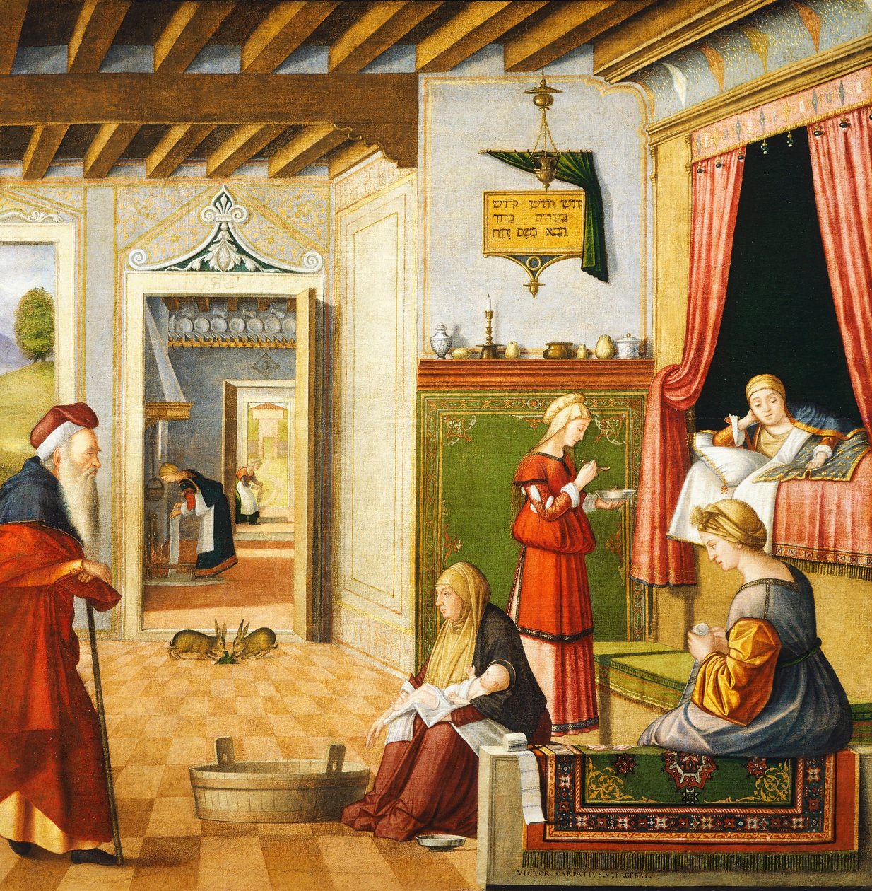Jomfruens fødsel af Vittore Carpaccio