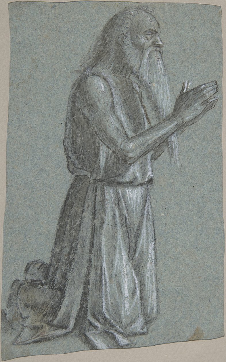 Sankt Jerome recto, Soldat med et spyd, 1460-1525. af Vittore Carpaccio