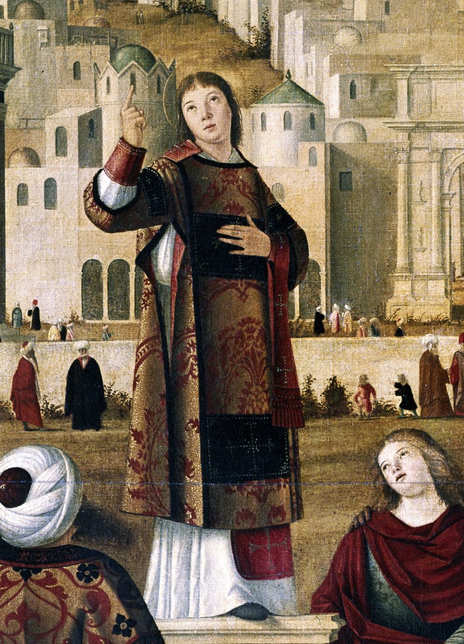 Den hellige Stefanus. Detalje fra 