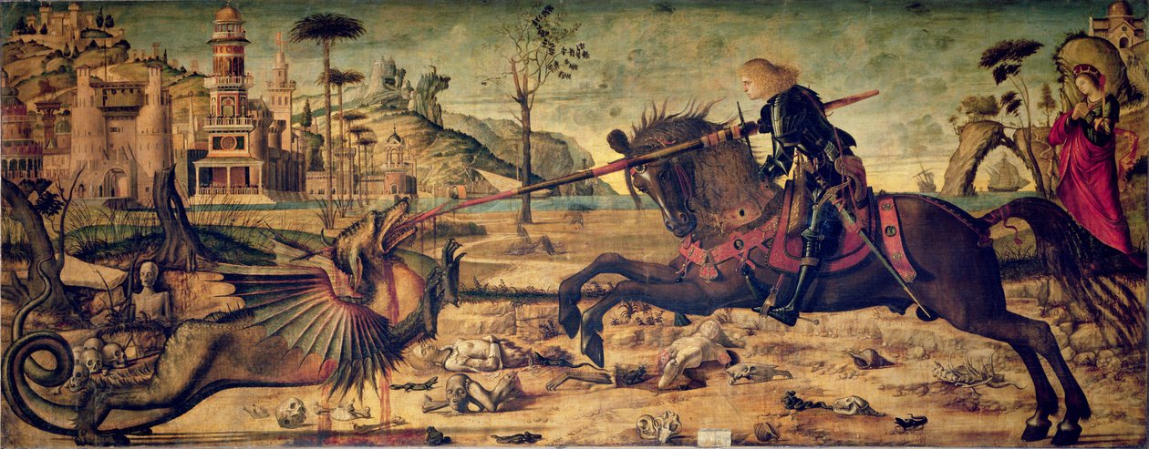 St. George dræber dragen, 1502-07 af Vittore Carpaccio