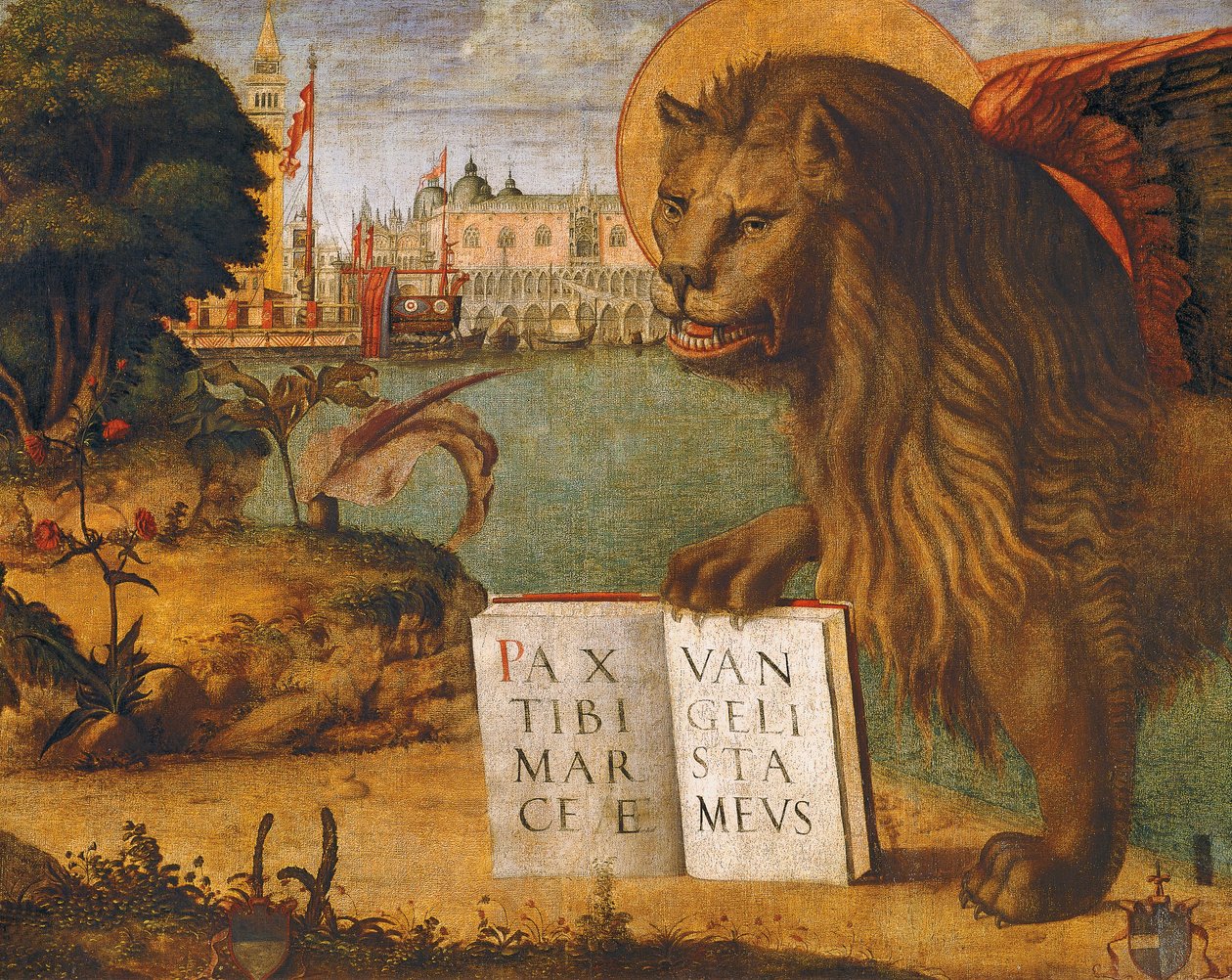 The Lion of St Mark, af Vittore Carpaccio (ca 1465-1525 eller 1526) af Vittore Carpaccio