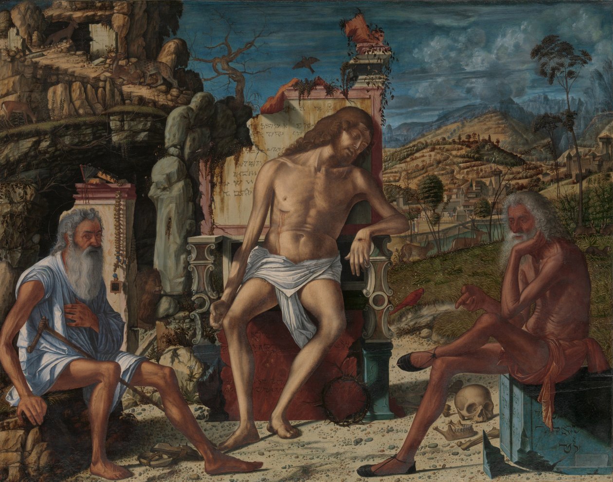 Meditationen over lidelsen, ca.1490 (olie og tempera på træ) af Vittore Carpaccio