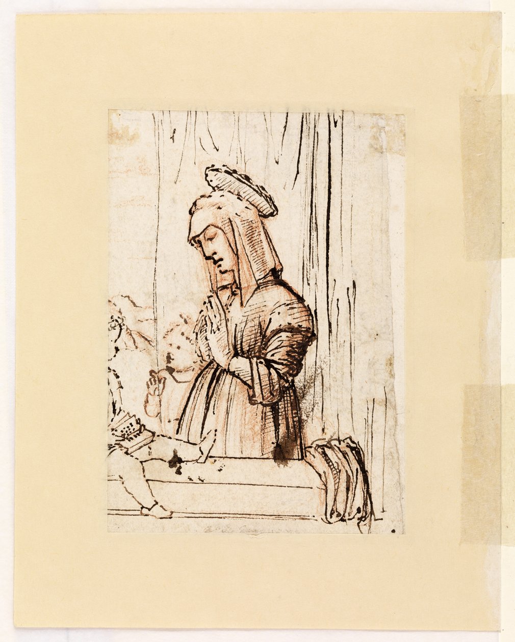Jomfru, der tilbeder spædbarnet Kristus med Sankt Johannes, slutningen af 1480