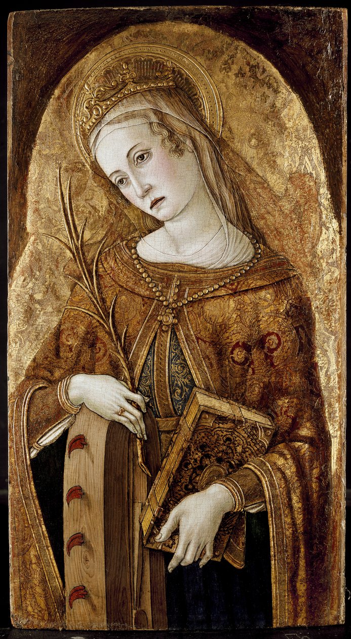 Den hellige Katarina af Alexandria, 15. århundrede af Vittore Crivelli
