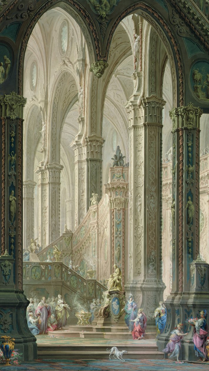 Salomon brænder røgelse før idolerne af Vittorio Maria Bigari