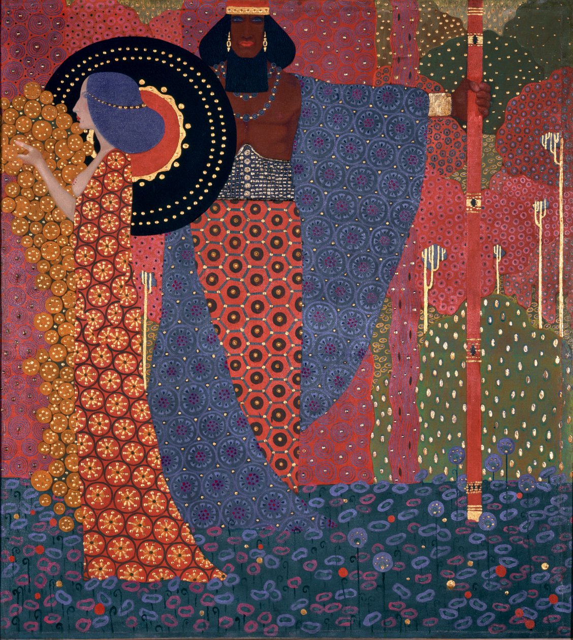 Princess and Warrior One Thousand and One Nights Series, 1914.dani af Vittorio Zecchin