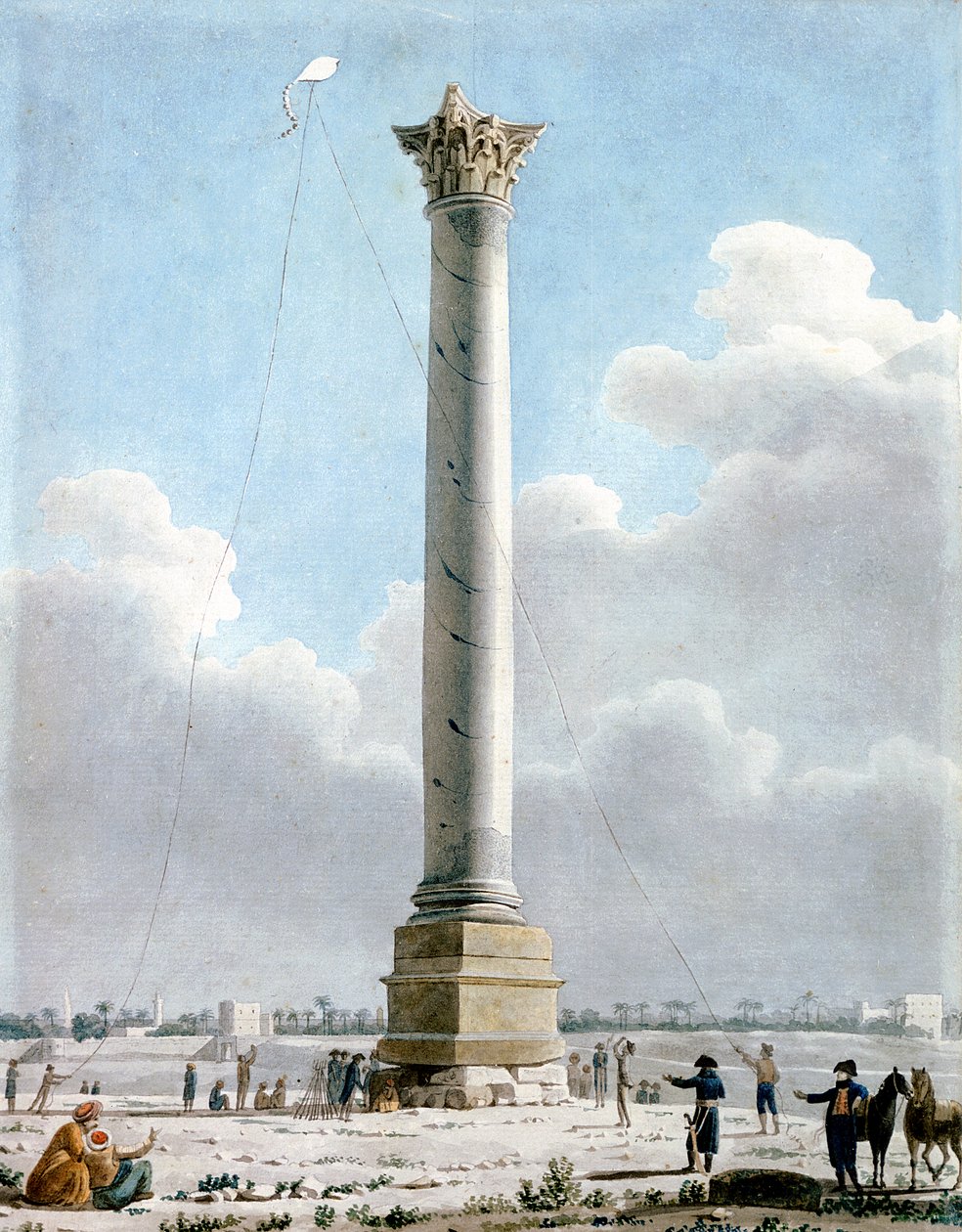 Pompeys-søjlen, Alexandria 1798, 1798 af Vivant Denon