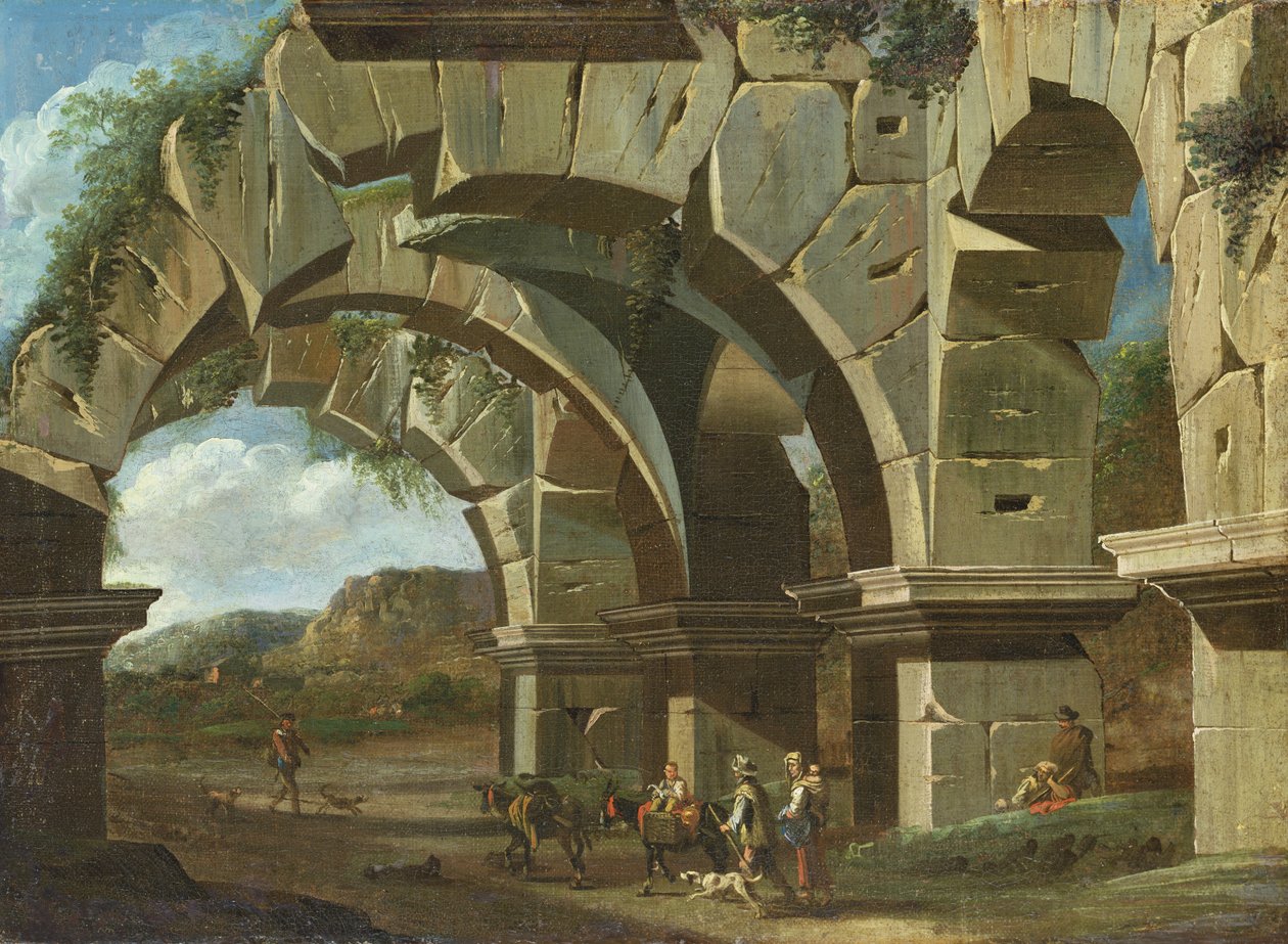 En romersk ruin af Viviano Codazzi