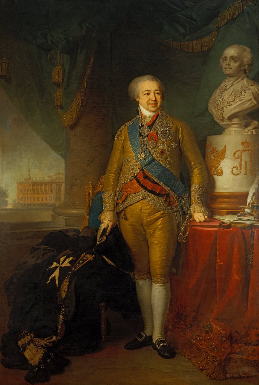 Portræt af Prince AB Kurakin af Vladimir Lukich Borovikovsky