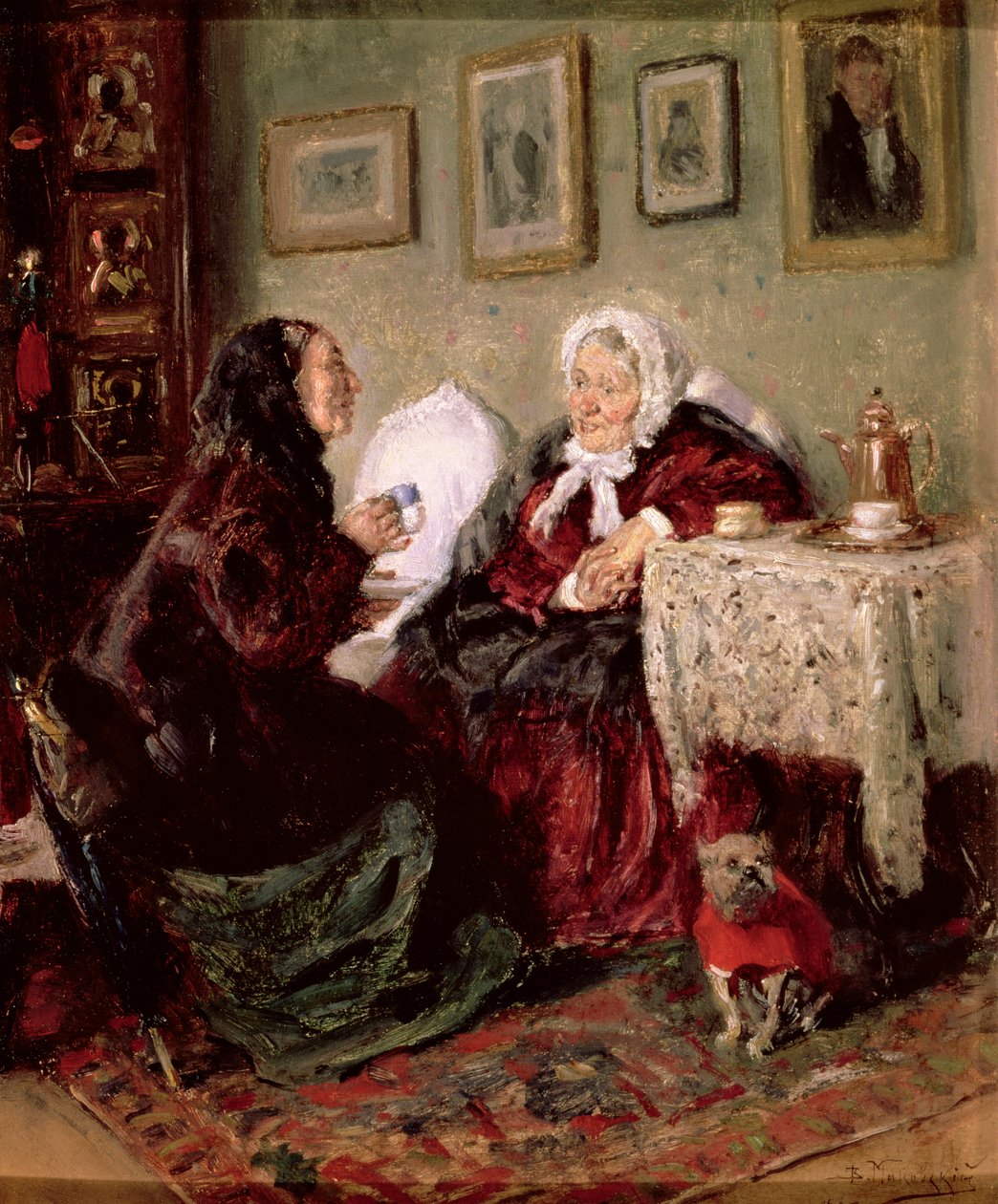 Tete-a-Tete, 1909 af Vladimir Egorovic Makovsky
