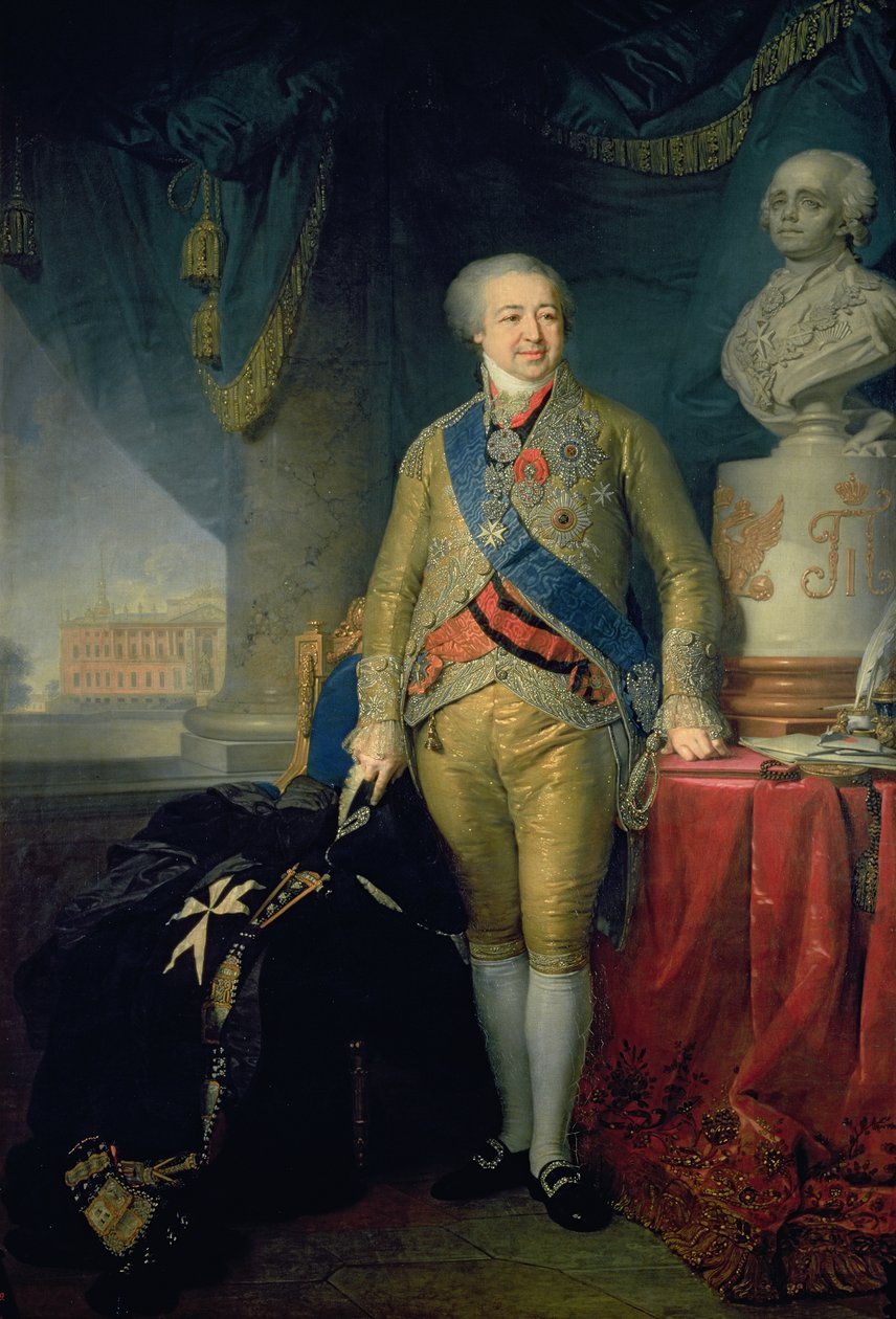 Portræt af grev Alexander Kurakin (1757-1825), 1802 (olie på lærred) af Vladimir Lukich Borovikovsky