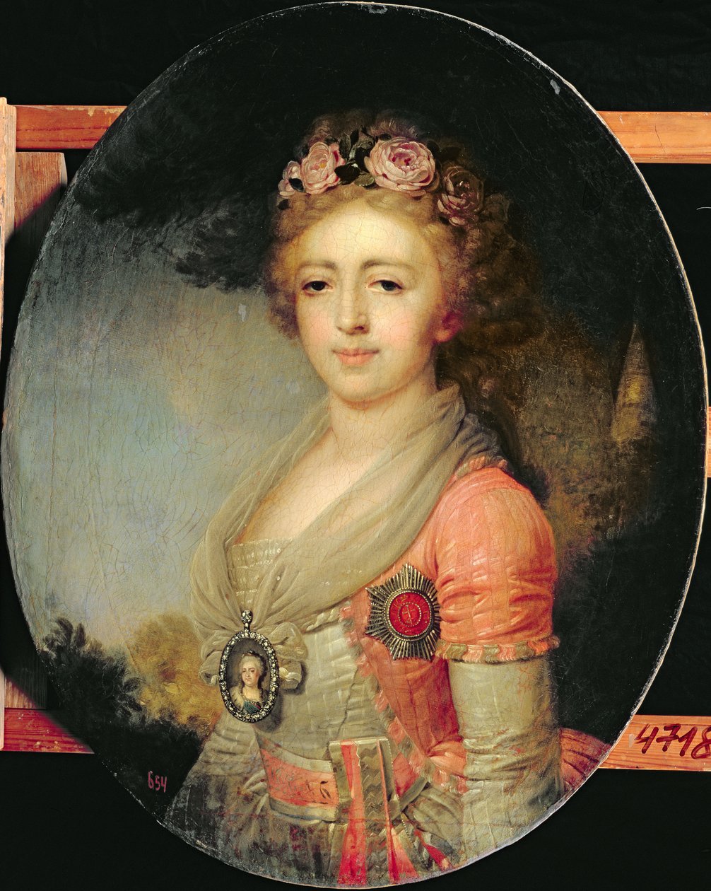 Portræt af storhertuginde Alexandra, ca. 1798 af Vladimir Lukich Borovikovsky