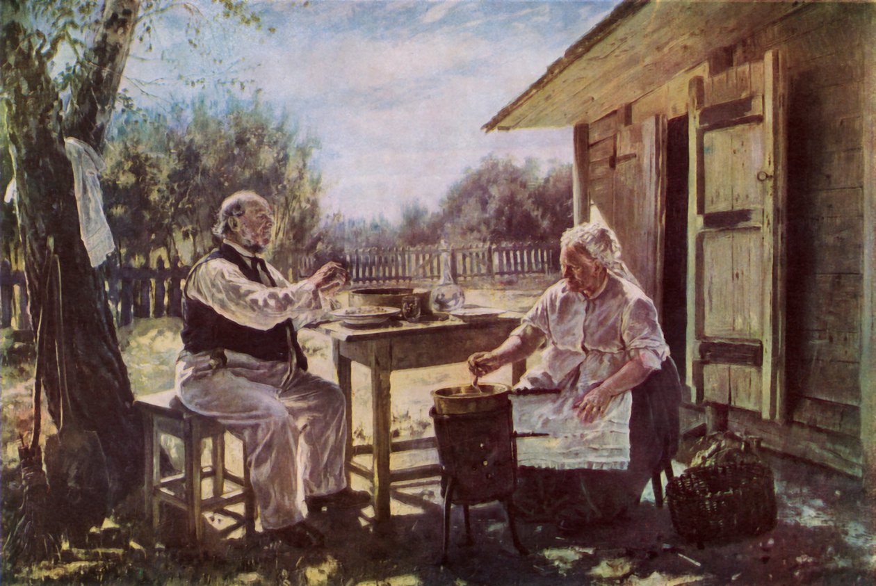 Jam-Making, 1876, 1965. af Vladimir Egorovic Makovsky