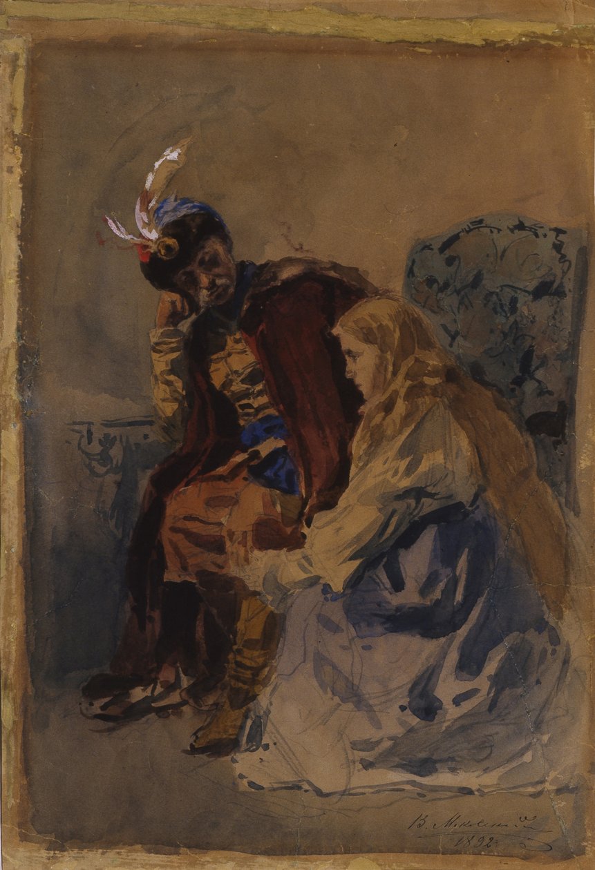 Mazepa med Maria, 1892 af Vladimir Egorovic Makovsky