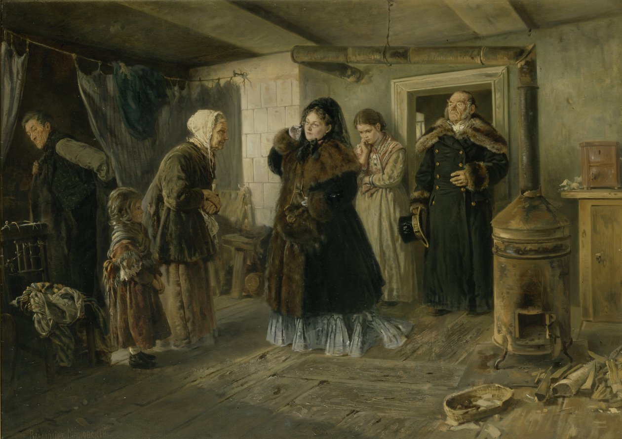Filantroper, 1874 af Vladimir Egorovic Makovsky
