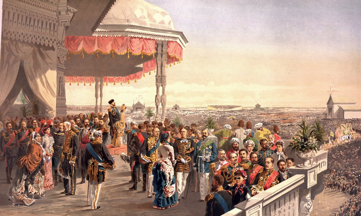 Offentlige festligheder efter kroningen af kejser Alexander III på Khodynka-marken (Fra kroningsalbummet), af Vladimir Yegorovich Makovsky (1846-1920) af Vladimir Egorovic Makovsky