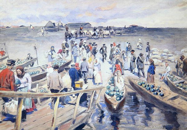 Transport af vandmeloner af Vladimir Egorovic Makovsky