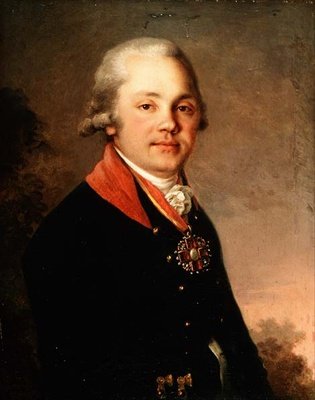 Portræt af Alexander Dmitrievich Arseniev (1766-1823) af Vladimir Lukich Borovikovsky