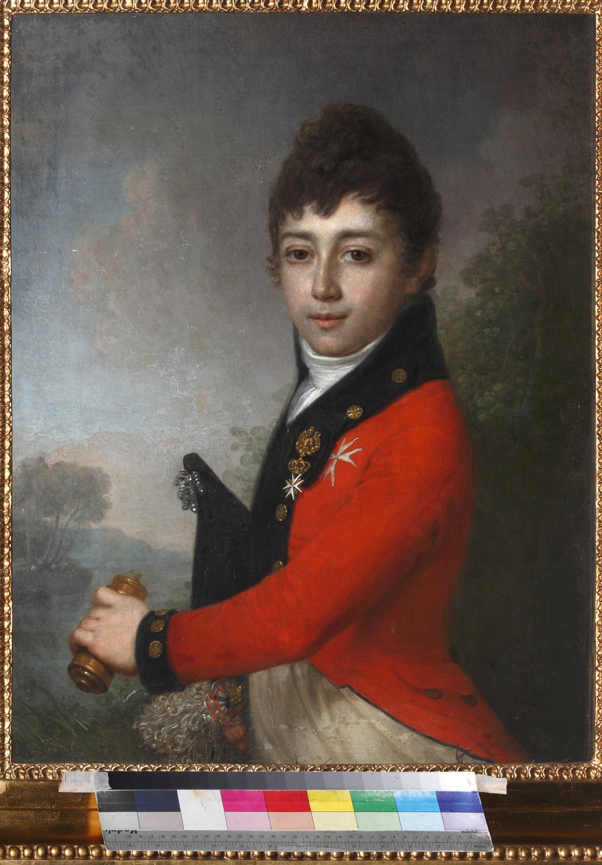 Portræt af baron Alexey (Alexis) Nikolaevich Serdobin (1790-1834) som Child par Borovikovsky, Vladimir Lukich (1757-1825). Olie på lærred, midten af 1800-tallet, Podstanitsky-samlingen af Vladimir Lukich Borovikovsky