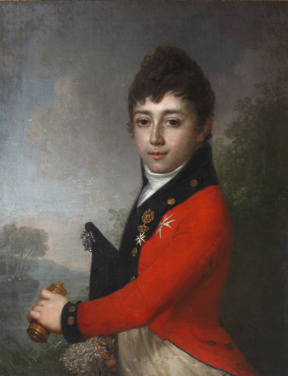 Portrait of Baron Alexey Nikolaevich Serdobin 1790-1834 as Child.dani af Vladimir Lukich Borovikovsky