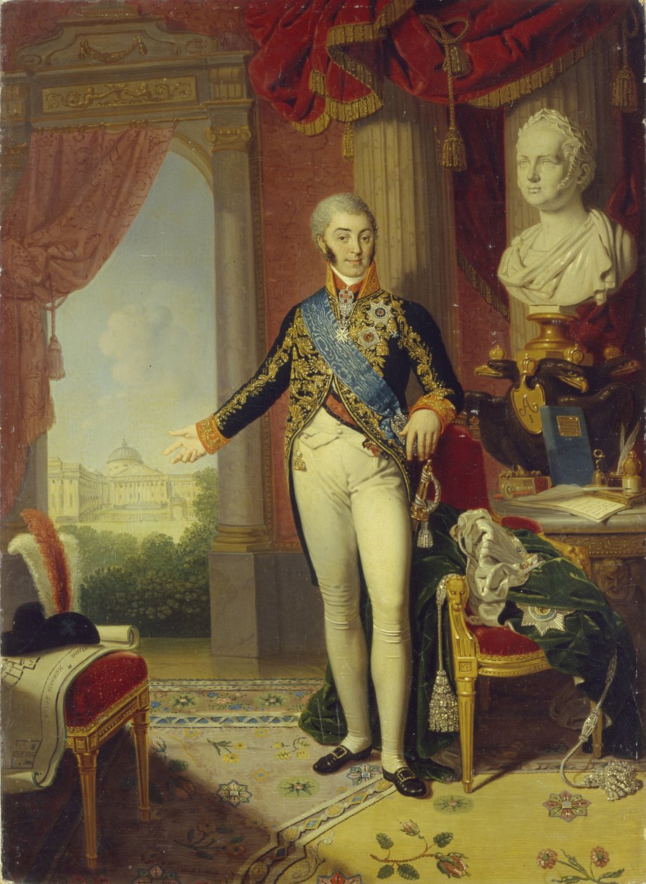 Portræt af grev Nikolai Petrovich Sheremetev 1751-1809, 1819 af Vladimir Lukich Borovikovsky