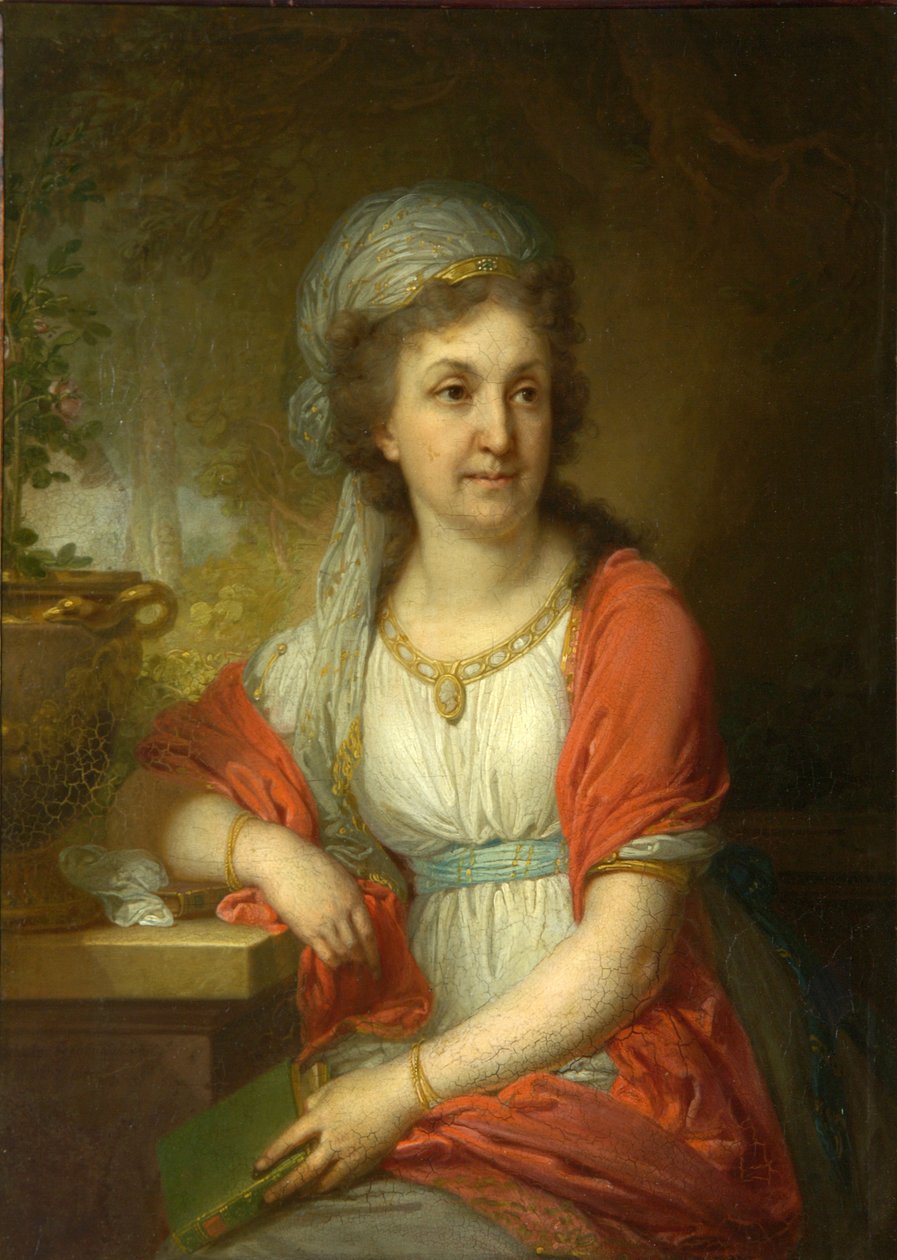 Portræt af konessen Ekaterina Alekseevna Musina-Pushkina, 1797 af Vladimir Lukich Borovikovsky