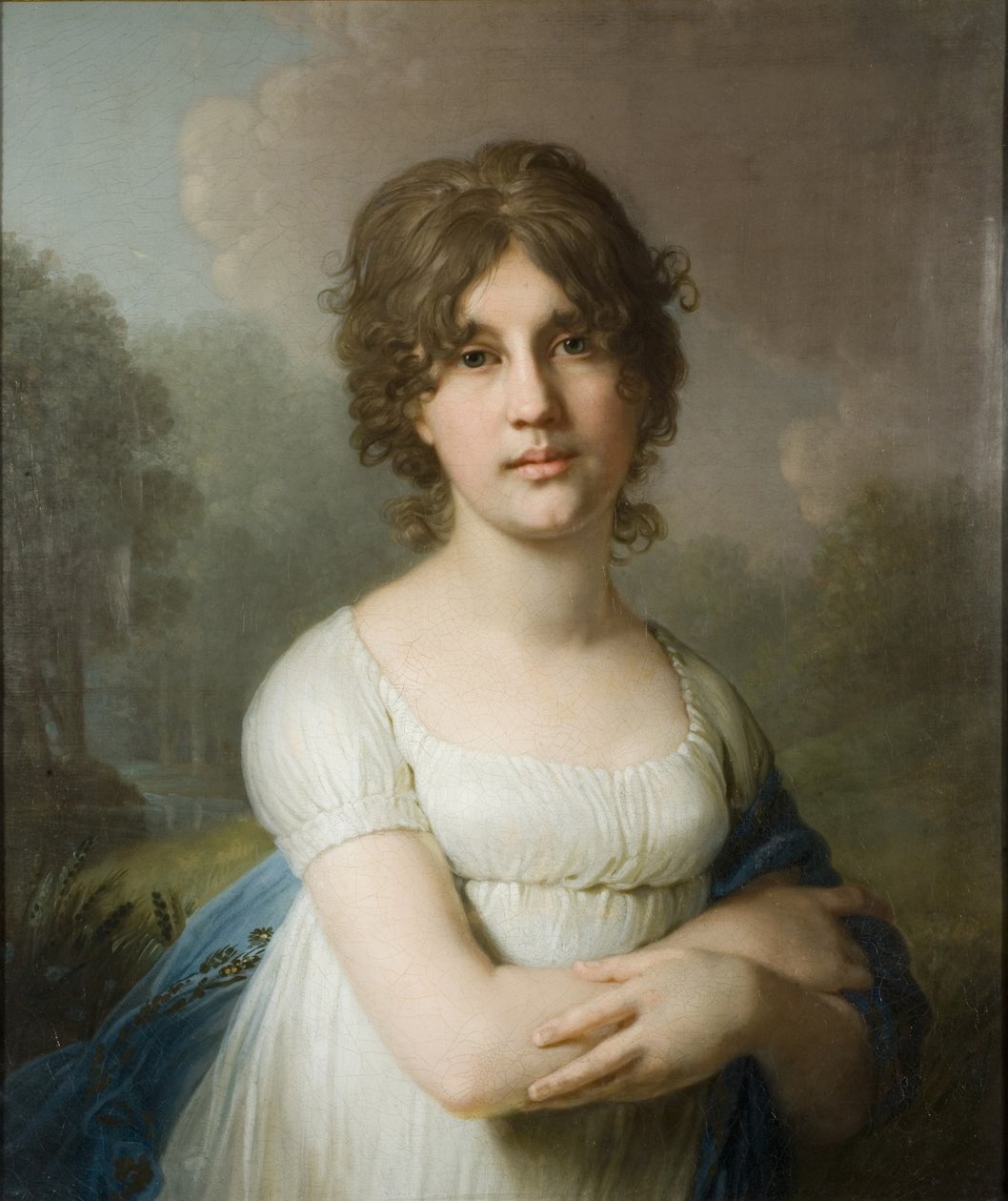 Portræt af Tsountes Ekaterina Gavrilovna Gagarina 1783-1861, 1801 af Vladimir Lukich Borovikovsky