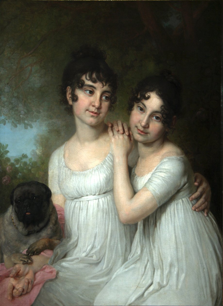 Portræt af grevinder E.A. og A.A. Kurakin, 1802 af Vladimir Lukich Borovikovsky
