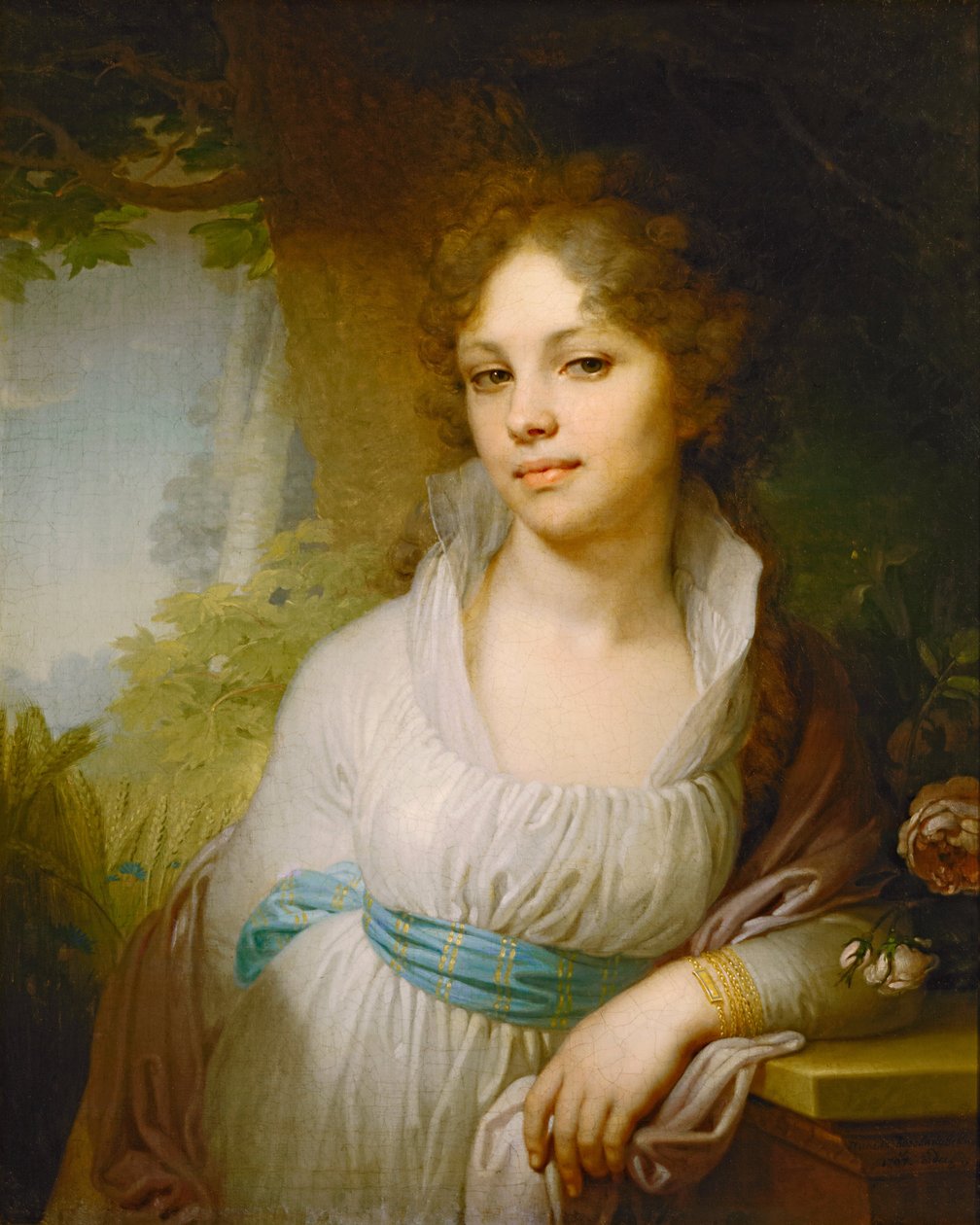 Portræt af Maria Topukina, 2 af Vladimir Lukich Borovikovsky