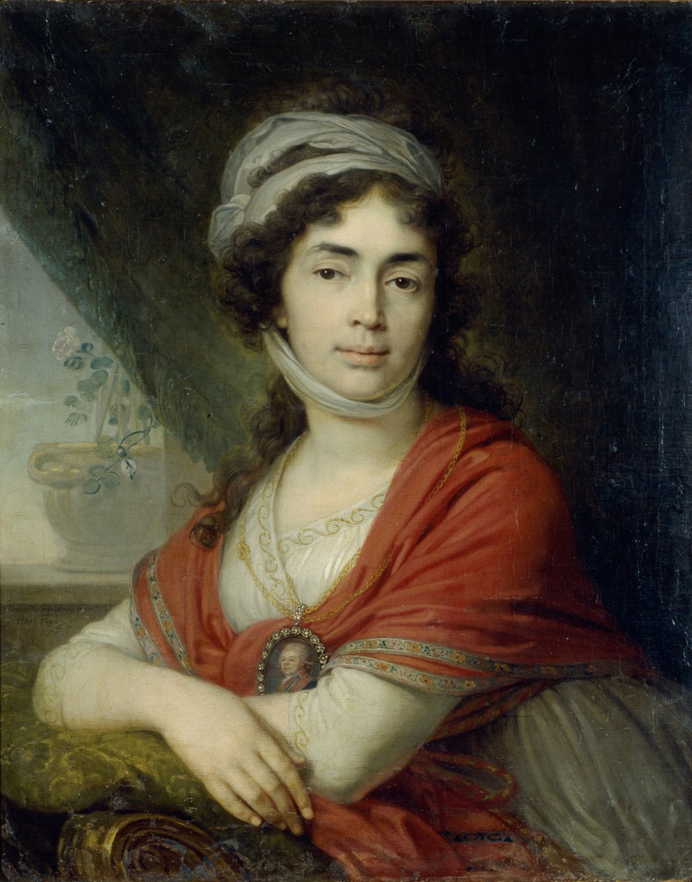 Portræt af Maria Marfa Dmitrievna Dunina, født Norova, 1799 af Vladimir Lukich Borovikovsky