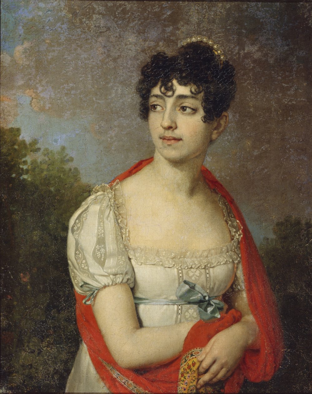 Portræt af prinsesse Maria Fyodorovna Baryatinskaya, 1807 af Vladimir Lukich Borovikovsky