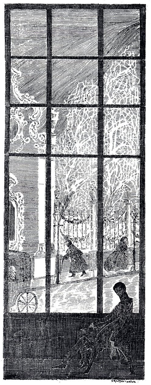 Illustration til Årstidernes runde dans af K. Balmont, 1907 af Vladimir Petrovich Drittenpreis