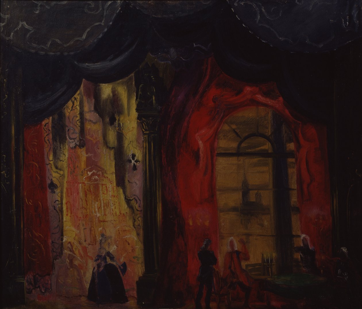 Scenedesign til operaen Spadesdronning af P. Tchaikovsky, 1944 af Vladimir Vladimirovich Dmitriyev