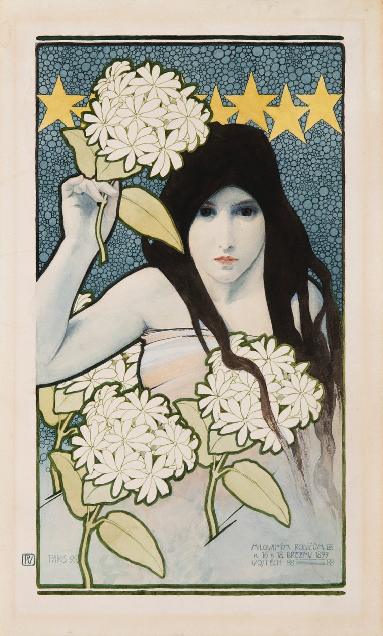 Diptykon dag og nat, 1899. af Vojtěch Preissig