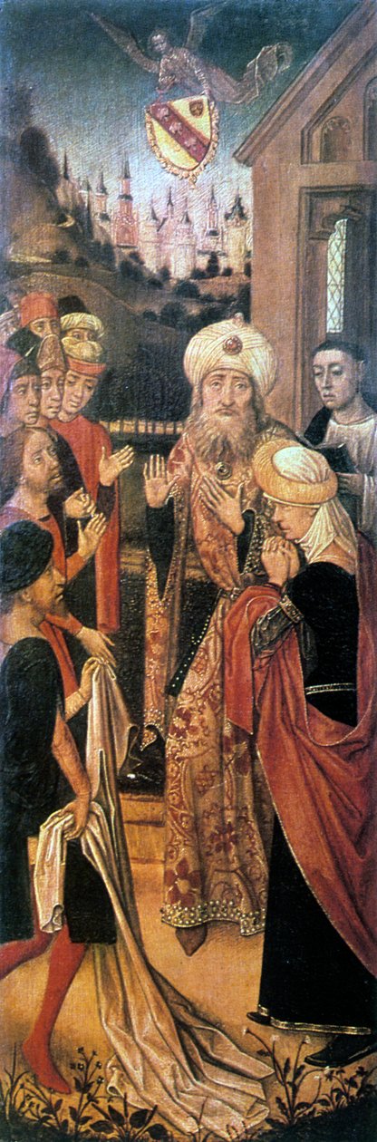 Jacob græder over Josephs blodplettede tunika, 1400-tallet. af Vrancke van der Stockt