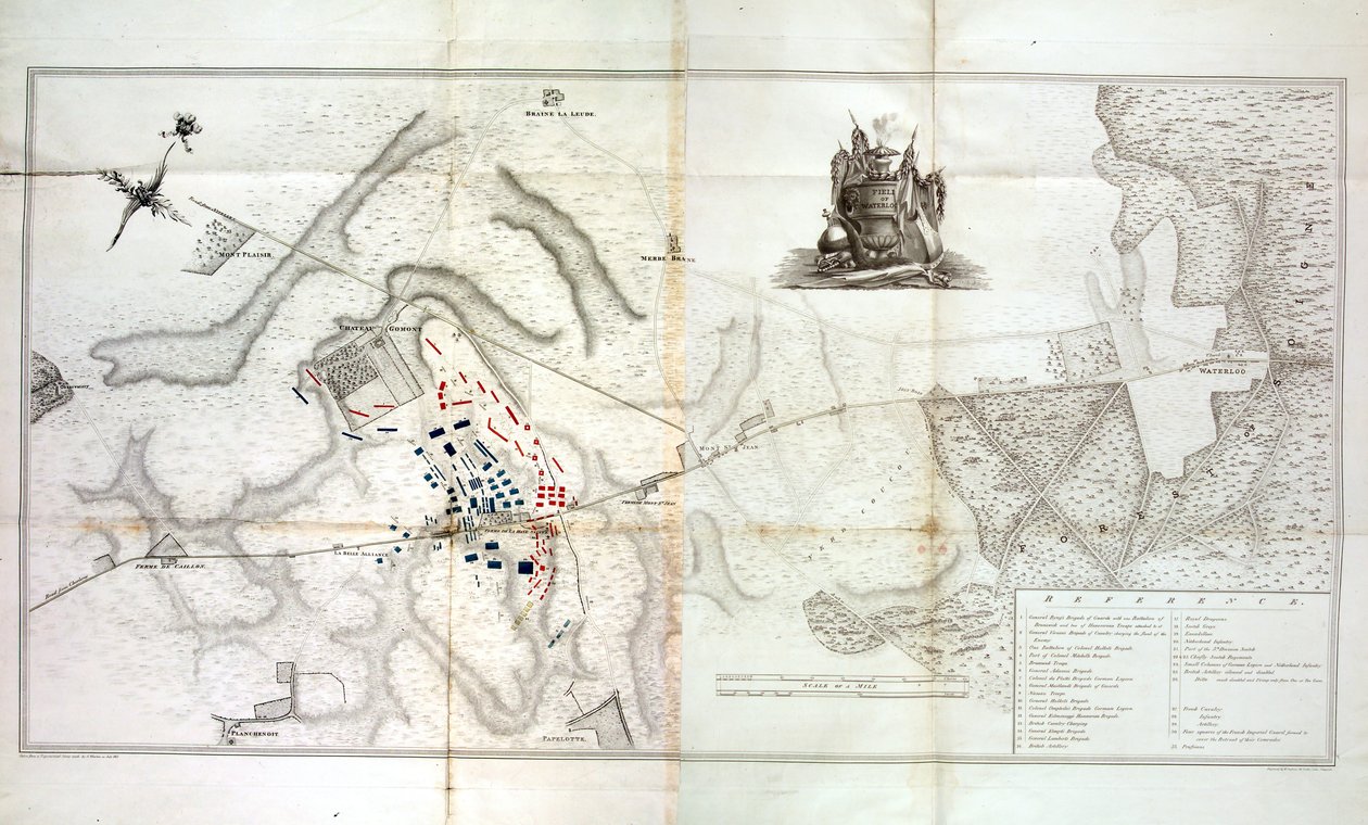 Field of Waterloo, ca. 1820 af W. Jackson
