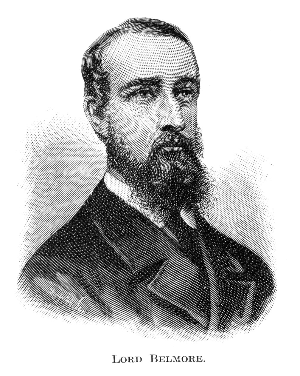Lord Belmore, guvernør i New South Wales, 1886. af WA Hirschmann