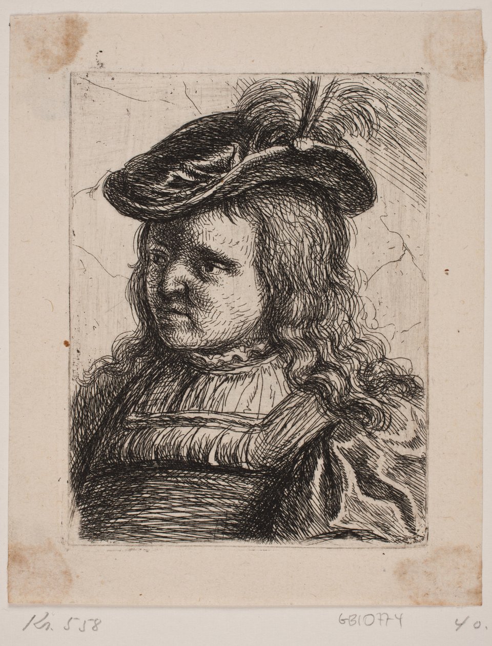 Brystbillede af en Dreng. af W.A. Müller